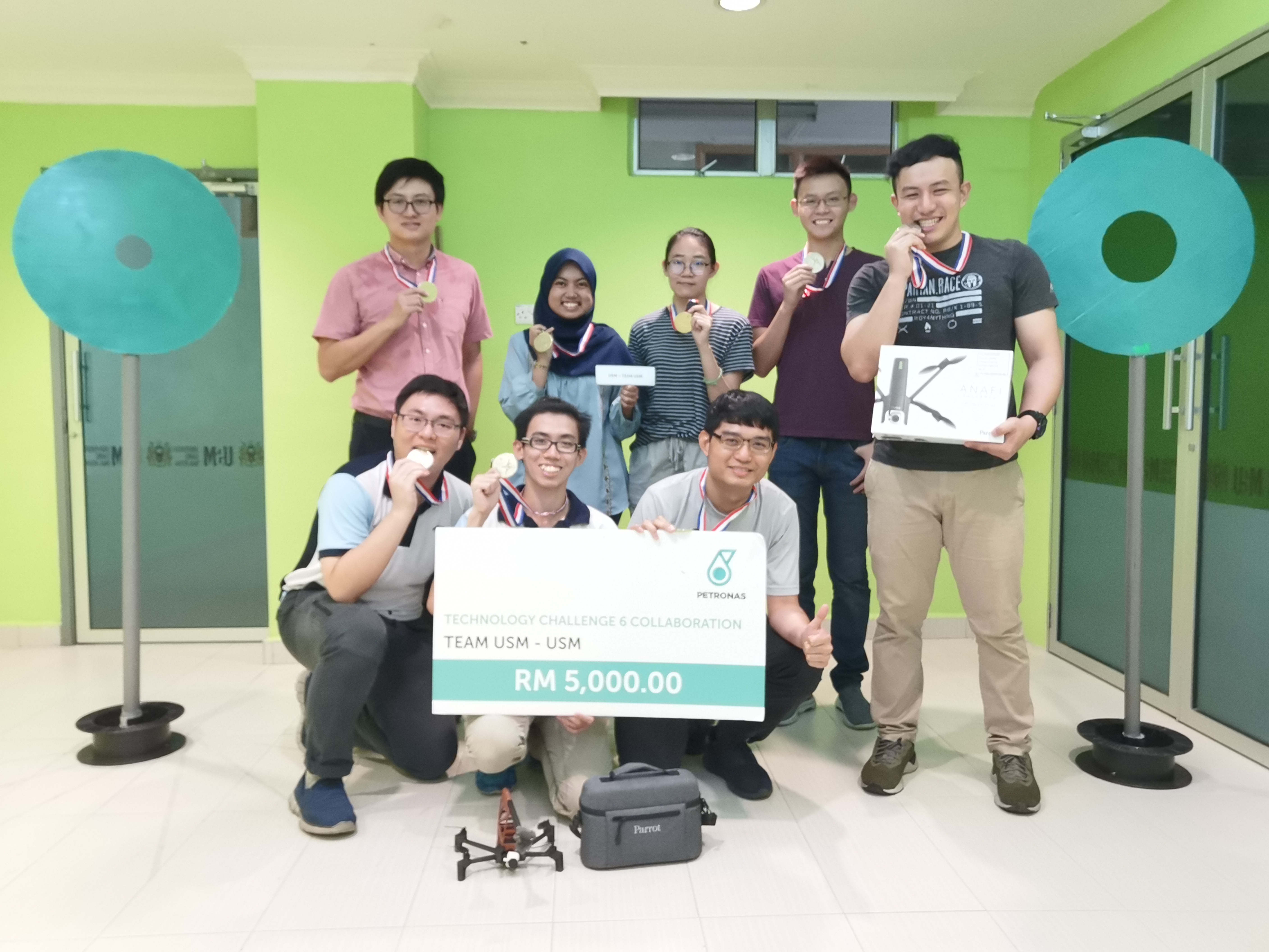 We Secured the 1st Runner-up in Petronas Technology Challenge 6 “Autonomous Drone Capable of Performing Ultrasonic Thickness (UT) Measurement at Height”